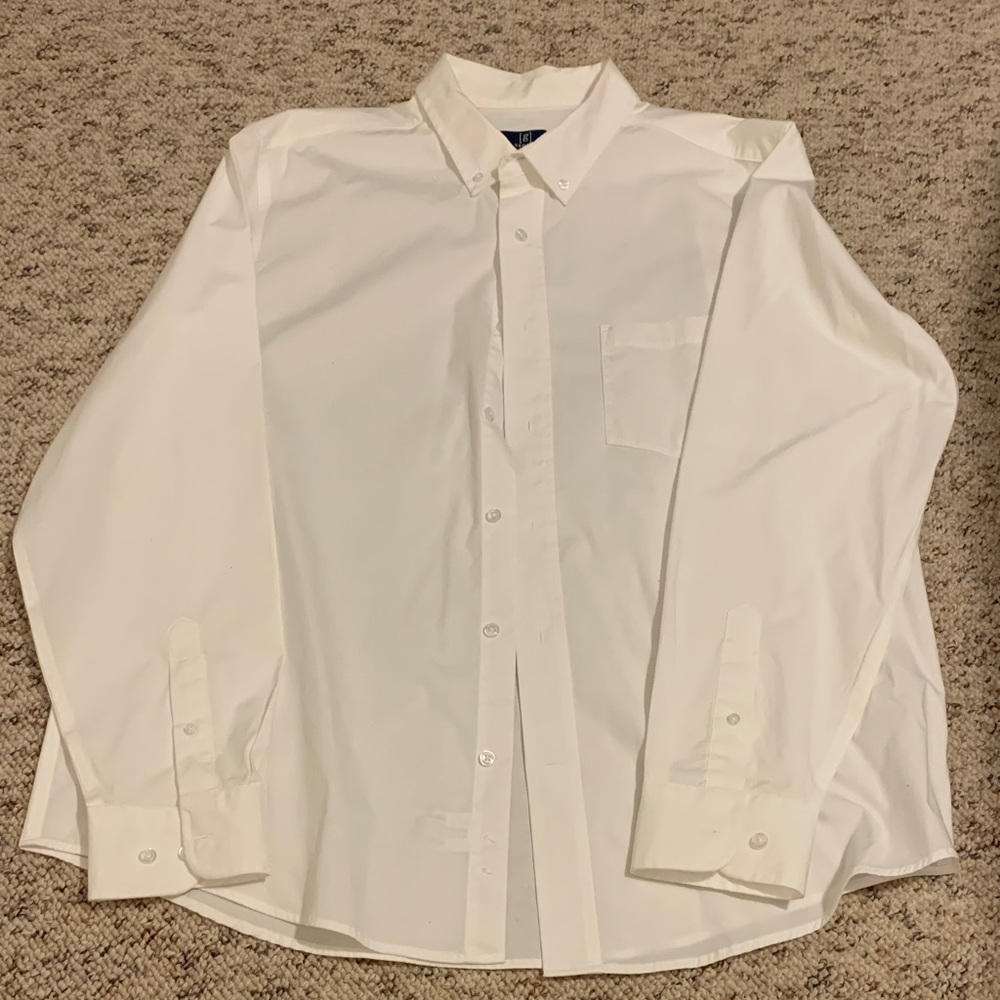 George Men's Crisp White Dress Shirt